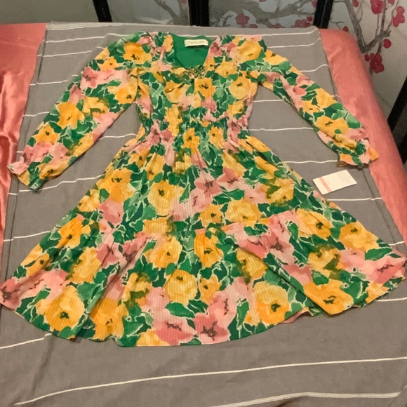 NWT Taylor Floral Pattern Dress Size 2 - Picture 1 of 4